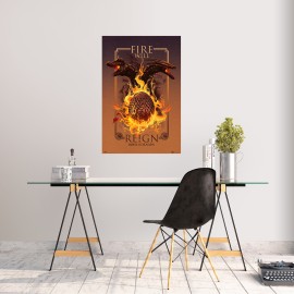 POSTER A GUERRA DOS TRONOS A CASA DO DRAGÃO FIRE WILL REIGN 2