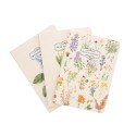 PACK 3 CADERNOS A6  WILD FLOWERS