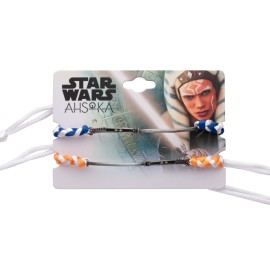 CONJUNTO DE 2 PULSEIRAS STAR WARS AHSOKA TANO SABRE LASER 2