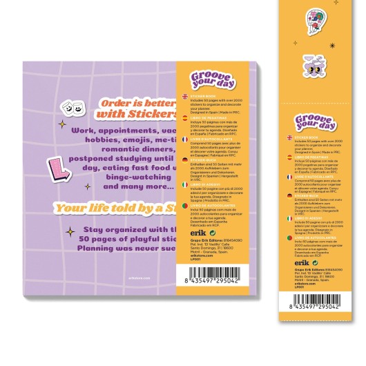 LIVRO DE AUTOCOLANTES GROOVE YOUR DAY