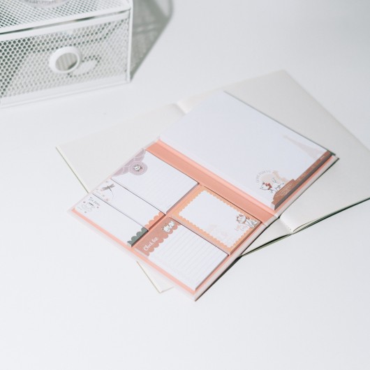 BLOCO DE NOTAS ADESIVAS DISNEY BONJOUR MARIE