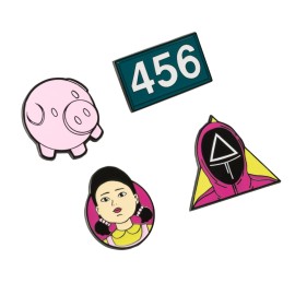 CONJUNTO DE 4 PINS SQUID GAME