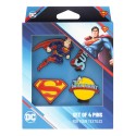 SET DE 4 PINS DC COMICS SUPERMAN