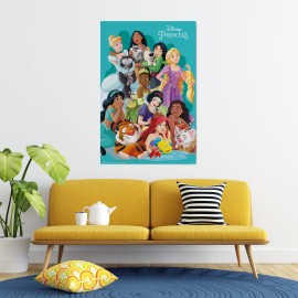 PÓSTER DISNEY PRINCESAS E MASCOTAS 2