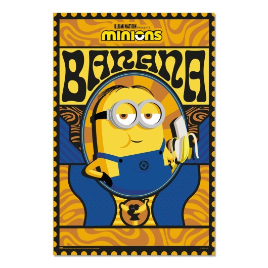 PÓSTER MINIONS BANANA