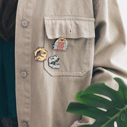 CONJUNTO DE 4 PINS JURASSIC PARK