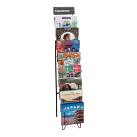 EXPOSITOR CALENDÁRIOS METÁLICO C-80 PRETO (SEM ITENS) 2