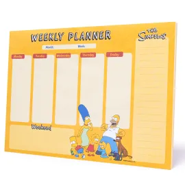 BLOCO PLANIFICADOR SEMANAL A4 THE SIMPSONS 2