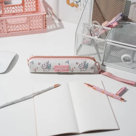 CONJUNTO ESTOJO COM ESFEROGRÁFICA E LÁPIS DISNEY BONJOUR MARIE