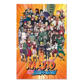 POSTER NARUTO SHIPPUDEN PERSONAGENS