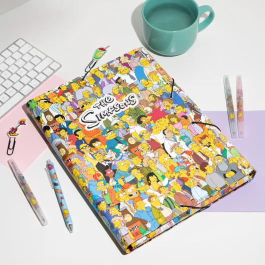 PASTA COM ELASTICOS PREMIUM THE SIMPSONS
