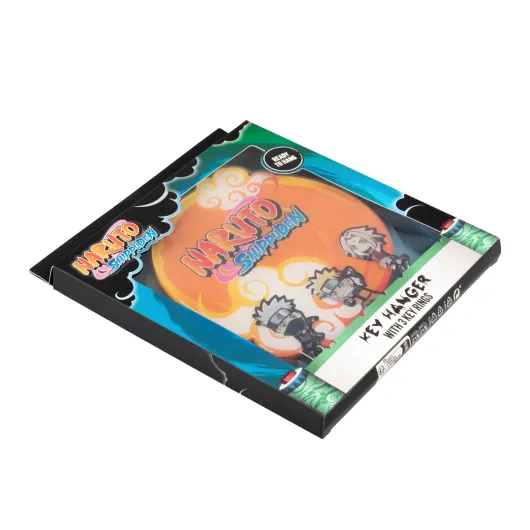 PORTA-CHAVES DE PAREDE COM PORTA CHAVES NARUTO SHIPPUDEN