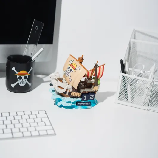 CALENDÁRIO PERPETUO 3D ONE PIECE NETFLIX GOING MERRY