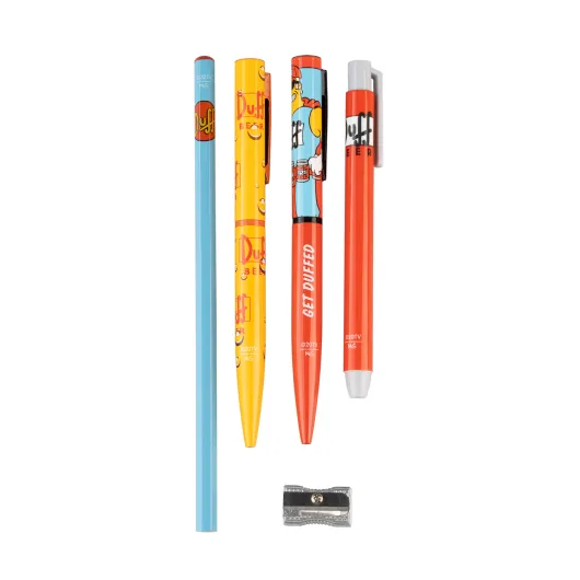 PORTA-LAPIS COM PACk DE ESCRITURA THE SIMPSONS
