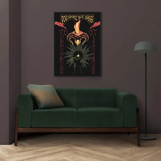 POSTER LUMINISCENTE O SENHOR DOS ANÉIS BALROG