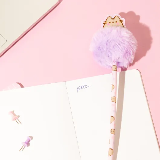 CONJUNTO 10 ESFEROGRAFICAS COM POMPON PUSHEEN MOMENTS