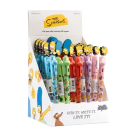CONJUNTO 25 ESFEROGRAFICAS TOPO GIRATORIO THE SIMPSONS