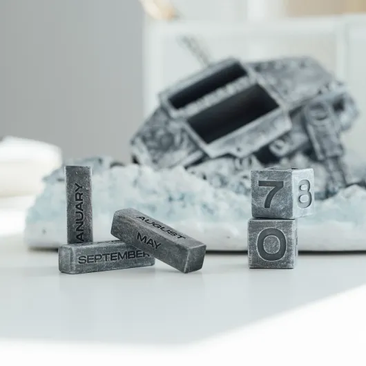 CALENDÁRIO PERPÉTUO 3D STAR WARS ATAT DERRIBADO