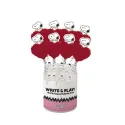 SET 10 ESFEROGRAFICAS COM POMPOM SNOOPY LOVE SEASON