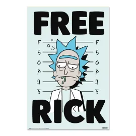 POSTER RICK E MORTY FREE RICK