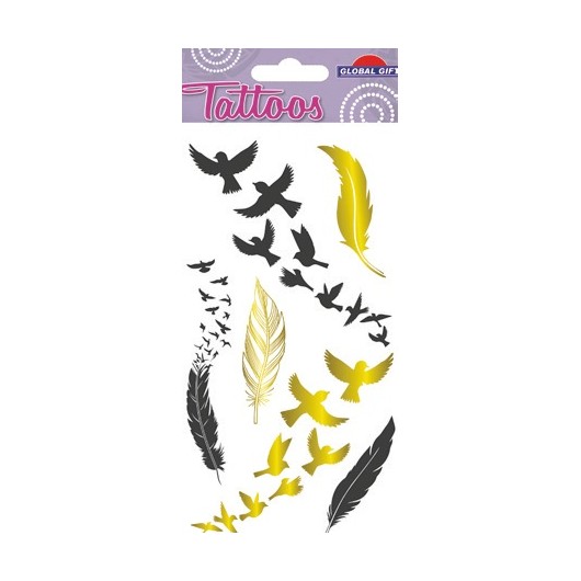 TATUAGENS TEMPORÁRIAS VOO DAS AVES