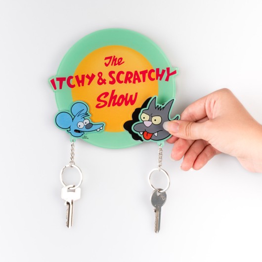 COLGADOR DE CHAVES COM PORTA-CHAVES THE SIMPSONS