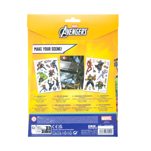 SET DE IMÃS TROQUELADOS MARVEL OS VINGADORES