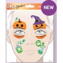 MASCARA DE AUTOCOLANTES HALLOWEEN ABÓBORAS E POÇAS