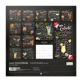CALENDAR 2027 30X30 COCKTAILS US 2