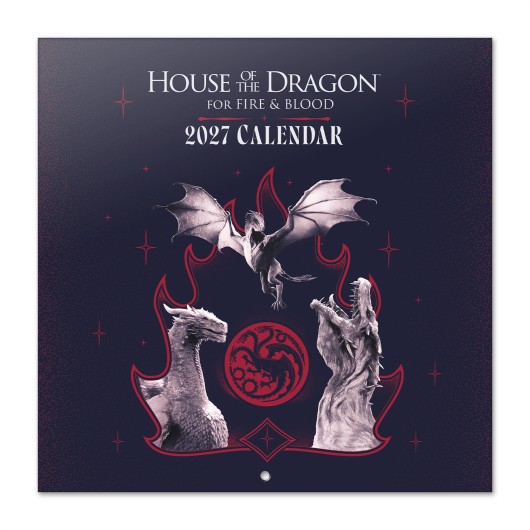 CALENDÁRIO 2027 30X30 HOUSE OF THE DRAGON TEMPORADA 3 US