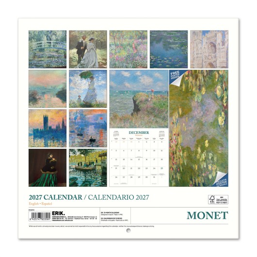 CALENDAR 2027 30X30 MONET US