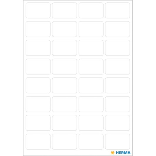 AUTOCOLANTES VARIO 12X18MM BRANCO