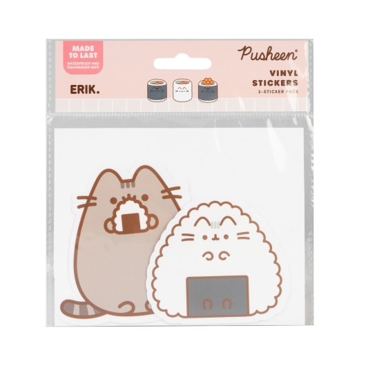 PACK 2 AUTOCOLANTES VINIL PUSHEEN SUSHI ROLL 3