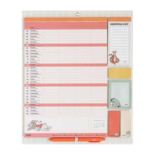 PLANNER COM IMAN 2026/2027 DISNEY WINNIE THE POOH