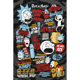 POSTER RICK E MORTY QUOTES