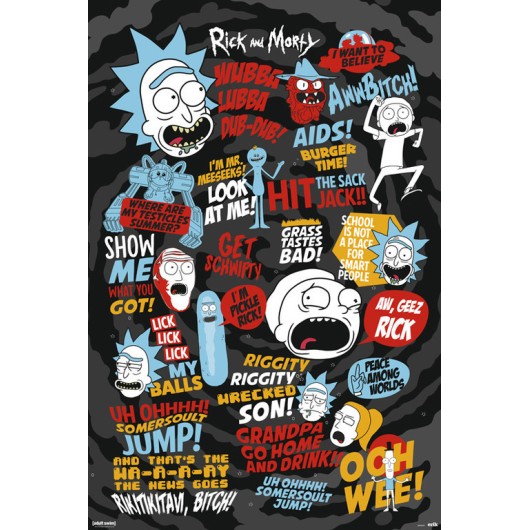 POSTER RICK E MORTY QUOTES