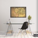 POSTER O SENHOR DOS ANÉIS MAPA DA TERRA MEDIA