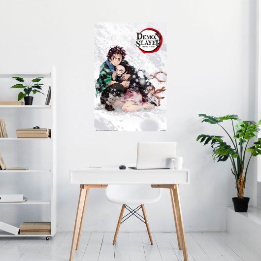 POSTER DEMON SLAYER TANJIRO E NEZUKO