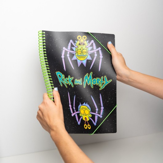 PASTA DE MICAS A4 RICK Y MORTY MUTANT
