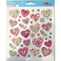 AUTOCOLANTES CLASSY DIAM CORAÇÕES STRASS