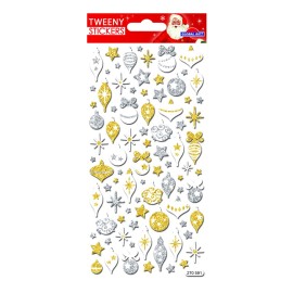 AUTOCOLANTES TWEENY FOAMY NATAL DECORAÇÃO PINHEIROS DE PURPURINA