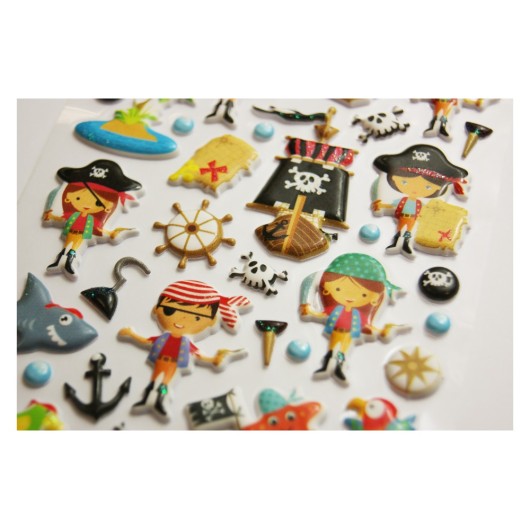 AUTOCOLANTES TWEENY FOAMY PIRATAS