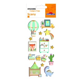 AUTOCOLANTES SCENY SCRAP & DECO INFANTIL RELEVO