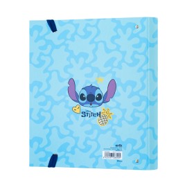 PASTA DE ARQUIVO 4 ARGOLAS PREMIUM DISNEY STITCH TROPICAL 2