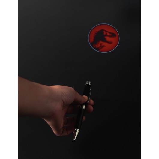 CADERNO PREMIUM A5 COM ESFEROGRÁFICA PROJECTORA JURASSIC PARK