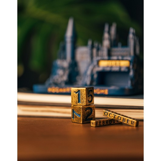 CALENDÁRIO PERPÉTUO 3D HARRY POTTER HOGWARTS