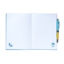 CADERNO A5 PREMIUM CAPA DE PELÚCIA A5 COM ESFEROGRÁFICA PROJECTORA DISNEY STITCH TROPICAL