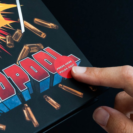 CADERNO PREMIUM A5 COM LUZ MARVEL DEADPOOL