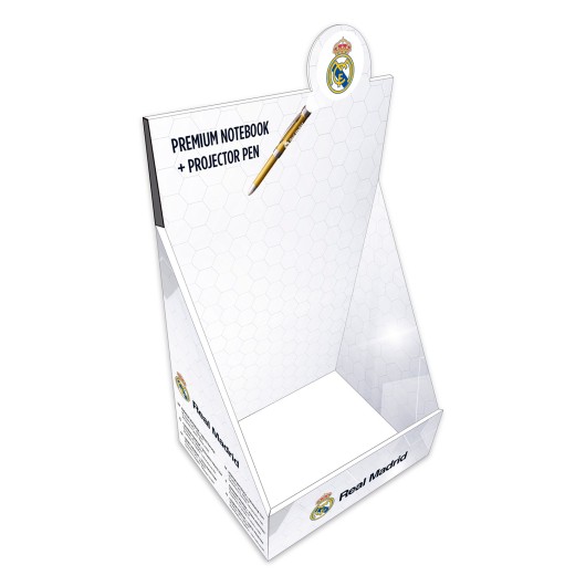 CADERNO PREMIUM A5 COM ESFEROGRÁFICA PROJECTORA REAL MADRID