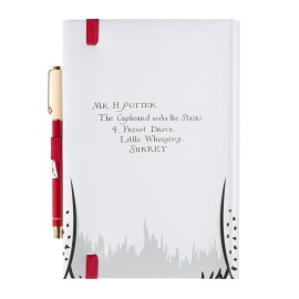 CADERNO PREMIUM A5 COM ESFEROGRÁFICA HARRY POTTER HEDWIG 2